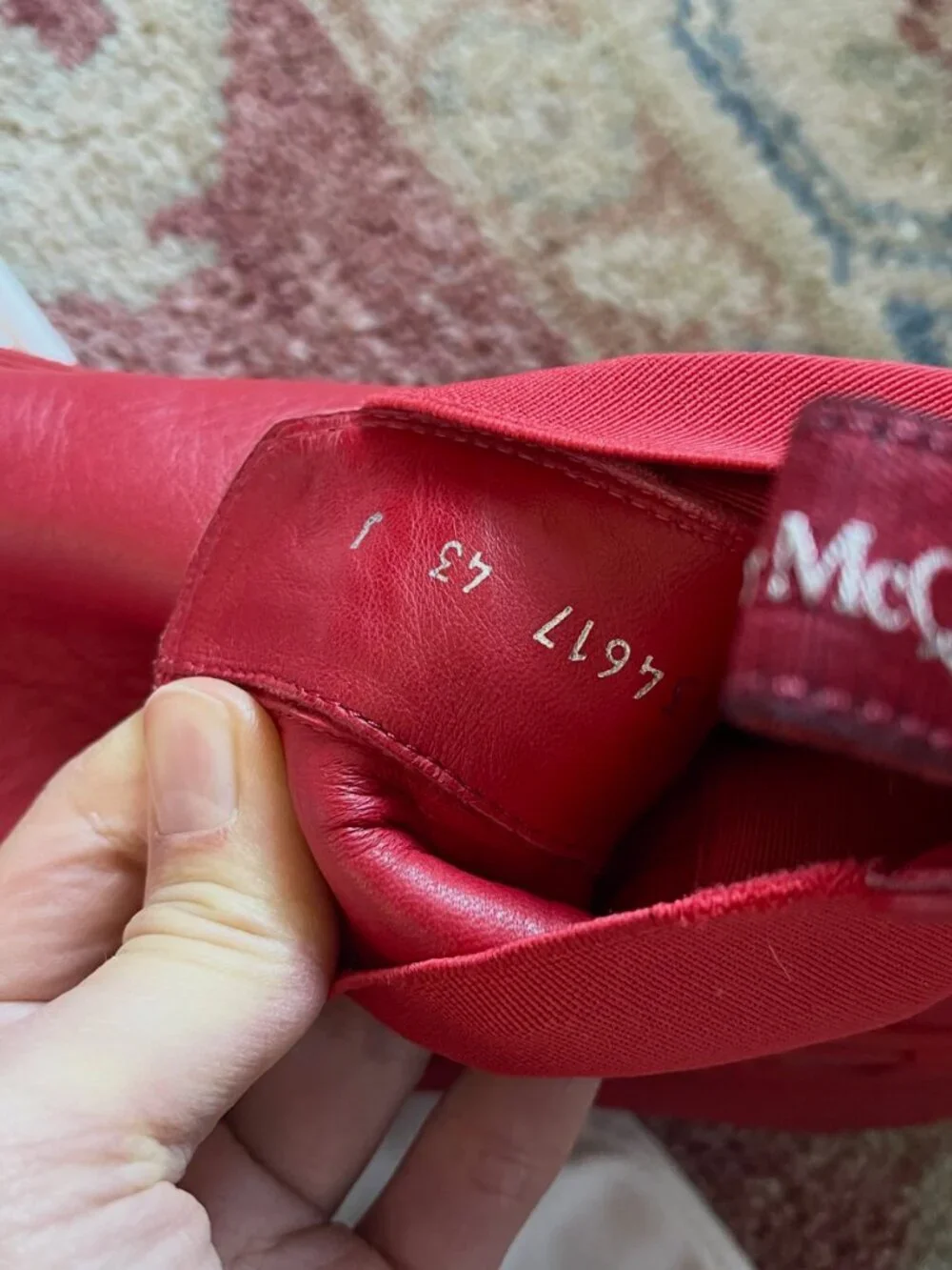 Alexander McQueen Red Tread Slick Chelsea Boots Size 43 (Retail $790)